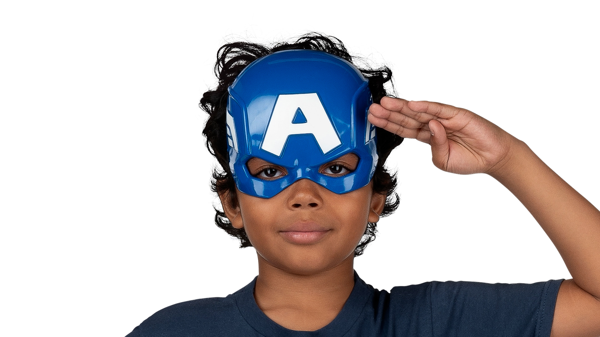 JWC1163 Captain America Youth Mask 360 Gif Rotation